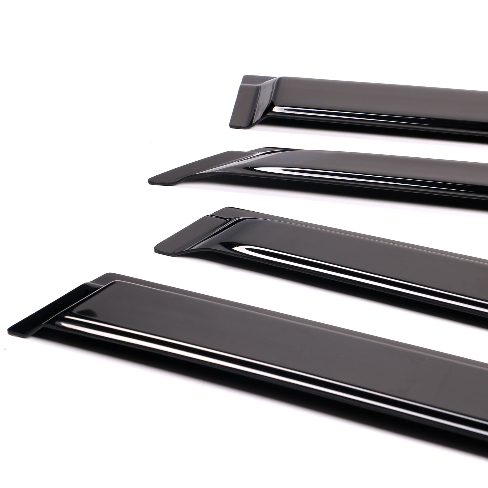 Ikon Motorsports Window Visors Compatible with 14-19 Toyota Highlander Acrylic Vent Windshield Deflector Rain Guard 4Pc