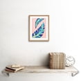 thumbnail image 2 of Minimalist Bright Leaves Artwork Framed Wall Art Print 9X7 Inch, 2 of 5