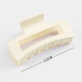 thumbnail image 3 of Hairdressing Colorful Accessories Fixed hair Geometric Banana Clip Square Acrylic Hair Clips Hair Clamps Large Hair Claws PINK, 3 of 8