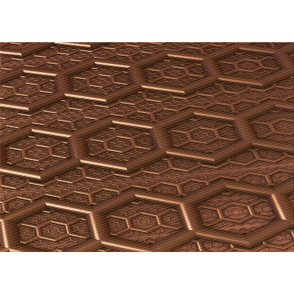 Ahgly Company Machine Washable Indoor Rectangle Transitional Red Area Rugs, 5' x 8'