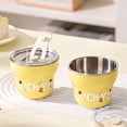thumbnail image 6 of Stainless Steel Coffee Cup,9 oz Cute Portable Travel Mug with Leakproof Lid & Graphic Printed,Lightweight Tumbler for Office Desk,Daily Commute,Yellow, 6 of 7