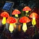 thumbnail image 2 of Nuevas luces solares impermeables mejoradas para decoración al aire libre, 8 modos para jardín, camino, paisaje, patio, Pascua, juego de 6 rojos, 2 of 5