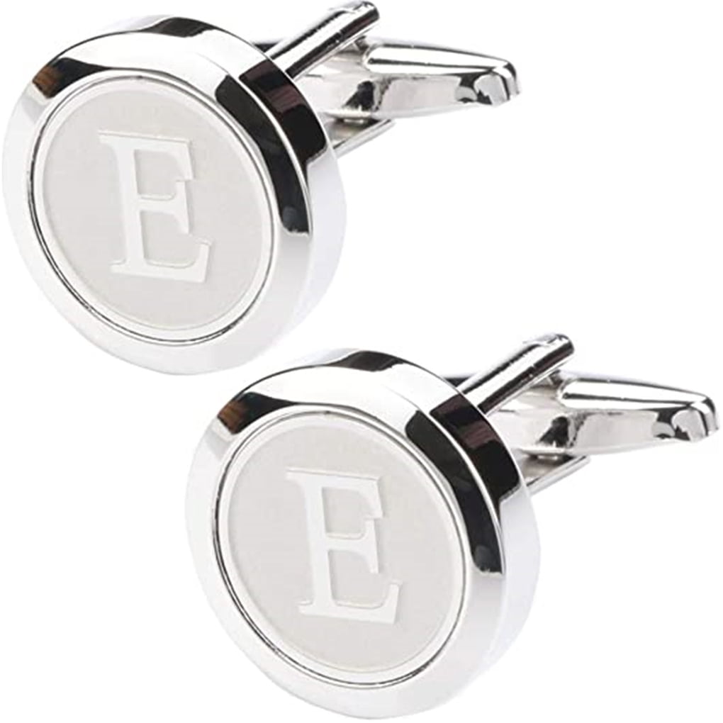 Adisaer Mens Stainless Steel Cuff Links Enamel Moon Crystal Round Mens Dress Cufflink Business His Gift