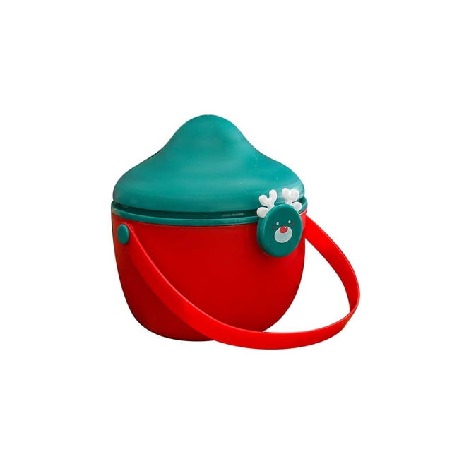 Bewildely Caja de almacenamiento de Nochebuena con asa, caja de regalo portátil, contenedor de dulces para fiestas, paquete de decoración, organizador Kits de decoración para fiestas Bewildely HA070519-01B