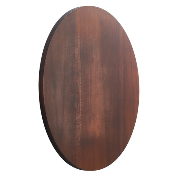 KFFKFF 24 inch Acacia Wood Rotating Tray, 360° Swiveling Round Transparent Tabletop, Dining Table Focal Point, Quiet and Effortless Spinning, Ideal for Home Meetings, Formal Events and Nuptials