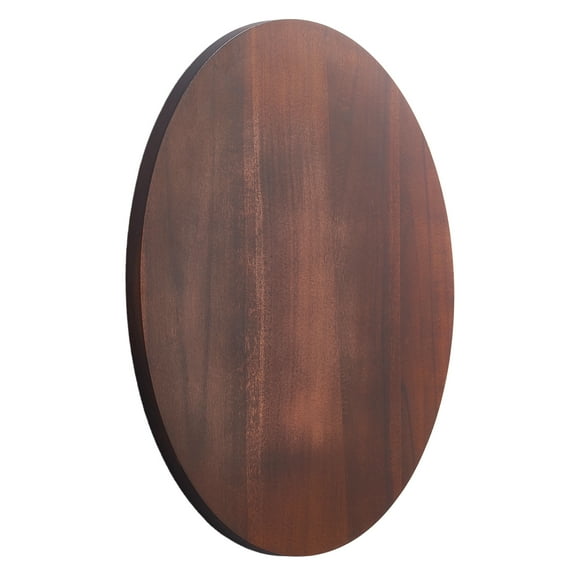 KFFKFF 24 in Wood Lazy Susan Turntable, 360° Rotation Round Clear Tabletop Rotating Tray, Acacia Wood Dining Table Centerpiece, Smooth and Silent Spin