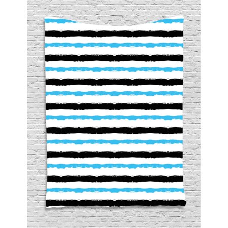 Abstract Tapestry Paintbrush Large Color Bands Simplistic Horizontal Lines Stripes Artistic Wall Hanging For Bedroom Living Room Dorm Decor 60w X