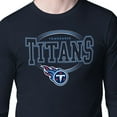 thumbnail image 3 of Men's Starter Navy Tennessee Titans Team Track Graphic Long Sleeve T-Shirt, 3 of 3