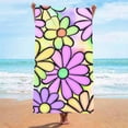 thumbnail image 1 of Camisones sin mangas con estampado de verano para mujer, batas de baño, toallas de playa, batas de poliéster, 1 of 4
