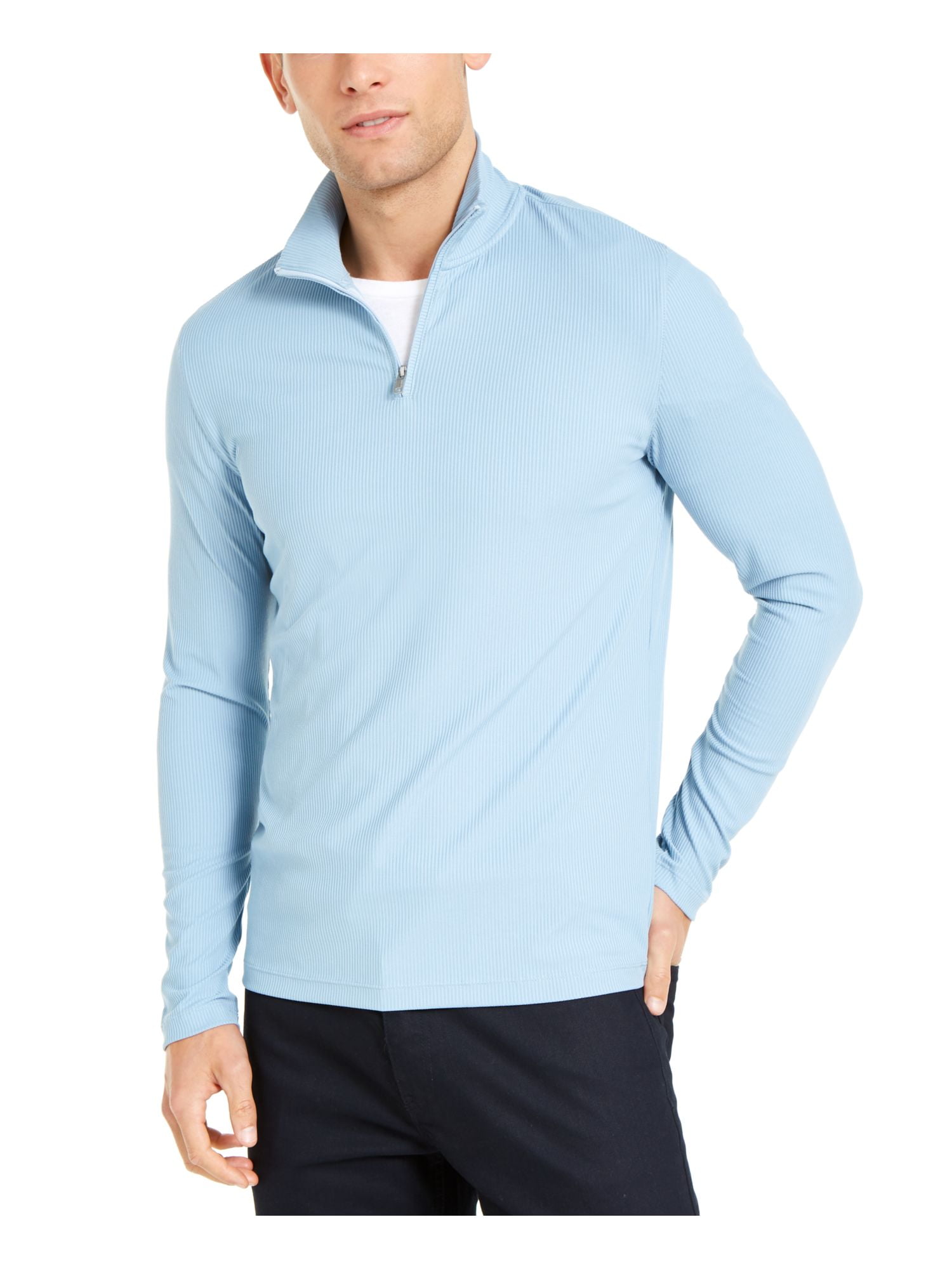 light blue pullover sweater