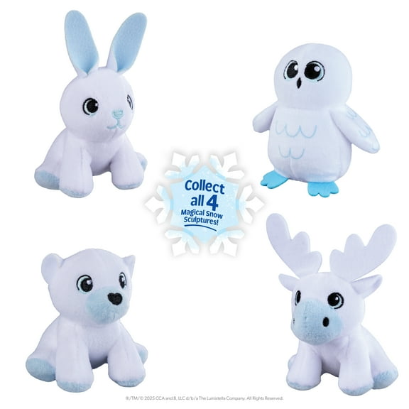 The Elf on the Shelf Noorah Snow Sculpture Surprise – Magical Arctic Fox Toy with Mini Plush Inside (1 of 4 Styles)