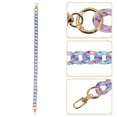 thumbnail image 3 of Unique Bargains 1 Pc Colorful Handbag Chain Strap 23.62" Dark Blue Purple Acrylic, 3 of 5