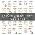 thumbnail image 5 of Koyal Wholesale Peach Coral Floral Garden Wedding Signs Bundle 30 Set for Ceremony, Reception Decor Signage, 8.5 x 11", 5 of 5