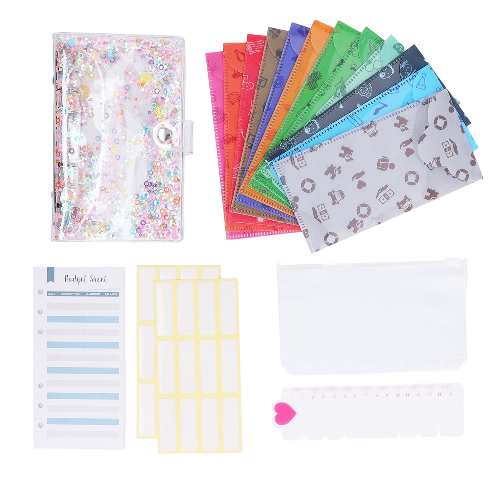 Budget Binder, Cash Budget Binder Translucent Large Capacity Notebook