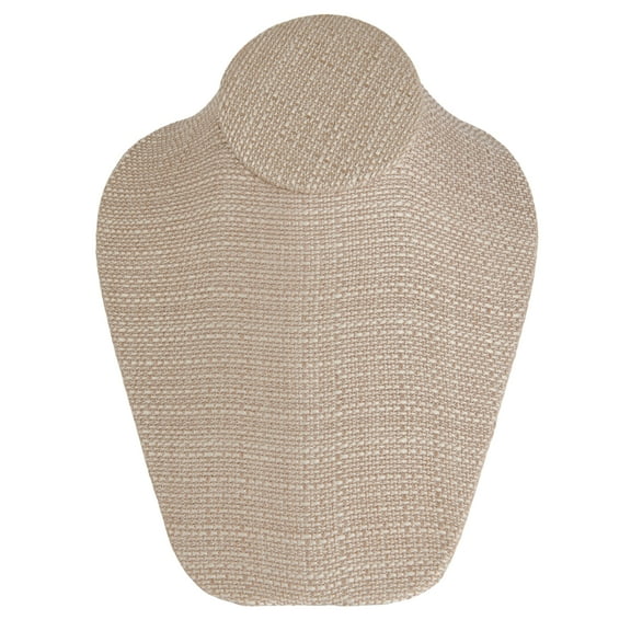 SSWBasics-Linen Necklace Busts - Case of 10-Necklace Display Stand - Polystyrene  Linen Finish  Single Necklace Display for Jewelry Retail  Ideal for Trade Shows/Craft Shows  Jewelry Display