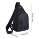 thumbnail image 3 of Bolsa de pecho USB para hombre – Cintura cruzada ligera de poliéster con bandolera, múltiples compartimentos, correa ajustable, azul/gris, 30x18x6 cm, Viaje y Desplazamientos, 3 of 6