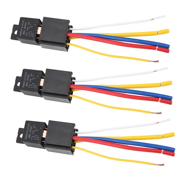 3pcs Tournent le Module de Relais de Lumière, Plug-In Antichoc Type DC12V 80A Plug And Play Module de Relais de Clignotement LED, Automobile pour l'Automobile
