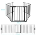 thumbnail image 2 of IMAGE Dog Pet Playpens Pets Playard, Install-free 122-Inch 5 Panels Indoor & Outdoor Pet Exercise Play Pen Large Puppy Fireplaces Fence, 2 of 8
