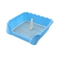 thumbnail image 4 of Bandeja de orinal antideslizante para perros con almohadilla para orinar que mantiene los suelos firmes. Inodoro para perros para orinar. Azul, 4 of 9