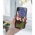 thumbnail image 5 of WIRESTER Shockproof Soft Rubber Cover Case for Apple iPhone X, Vintage American USA Flag Deer, 5 of 5