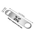 thumbnail image 3 of WIRESTER Double Side Engraved Prints Bottle Opener, Stainless Steel Beer Soda Can Opener - Spotted Cow, 3 of 7
