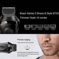 thumbnail image 2 of Replacement Trimmer Attachment Compatible Braun Series 3 Electric Shavers Comb Bt32 300s 301s 310s 320s 330s 340s 360s 380s -b, 2 of 5