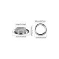 thumbnail image 2 of Grommet Eyelet Kit, 12mm Eyelet Kit Metal Tools Grommet Sets 100 Set Eyelet Kit Eyelets for Tarps for Sewing Canvas Tarpaulin Tent Repair, 1/2 Inch Silver, 2 of 4