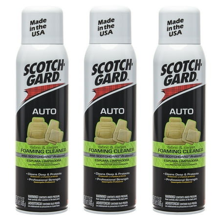 Scotchgard3 Pack 3m Auto Fabric Carpet Foam 17 5oz Cleaner