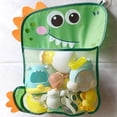 thumbnail image 3 of SUSUchens Bolsa de almacenamiento de juguetes Malla transparente Estampado de animales de dibujos animados Gran capacidad Gran succión Secado rápido Organizador de juguetes de baño para bebé Soporte, 3 of 8