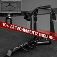 thumbnail image 6 of Mikolo Power Rack Cage, Weight Rack with Dual Pulley Cable Crossover Machine,Multi-Function Squat Rack with J Hooks,Dip Bars and Landmine for Home Gym (Black), 6 of 10