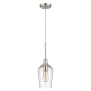 One Light Mini Pendant 11.75 Inches Wide By 6.88 Inches High-Aged Bronze Brushed Finish Craftmade Lighting P400-Abz
