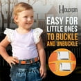 thumbnail image 5 of Hold'em Elastic Belt for Toddler Unisex Kids with Silver Square Buckle - Orange, 5 of 6