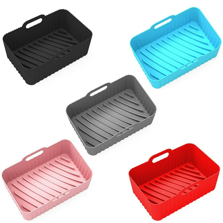 Silicone Pot Baking Basket Heating Baking Pan Tray For NINJA Air Fryer