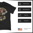 thumbnail image 6 of US Army Eagle T-shirt 250 Years Anniversary American Veteran DD 214 Men's Tee, 6 of 7