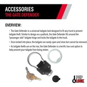 Pop and Lok Gate Defender Black Tailgate Lock