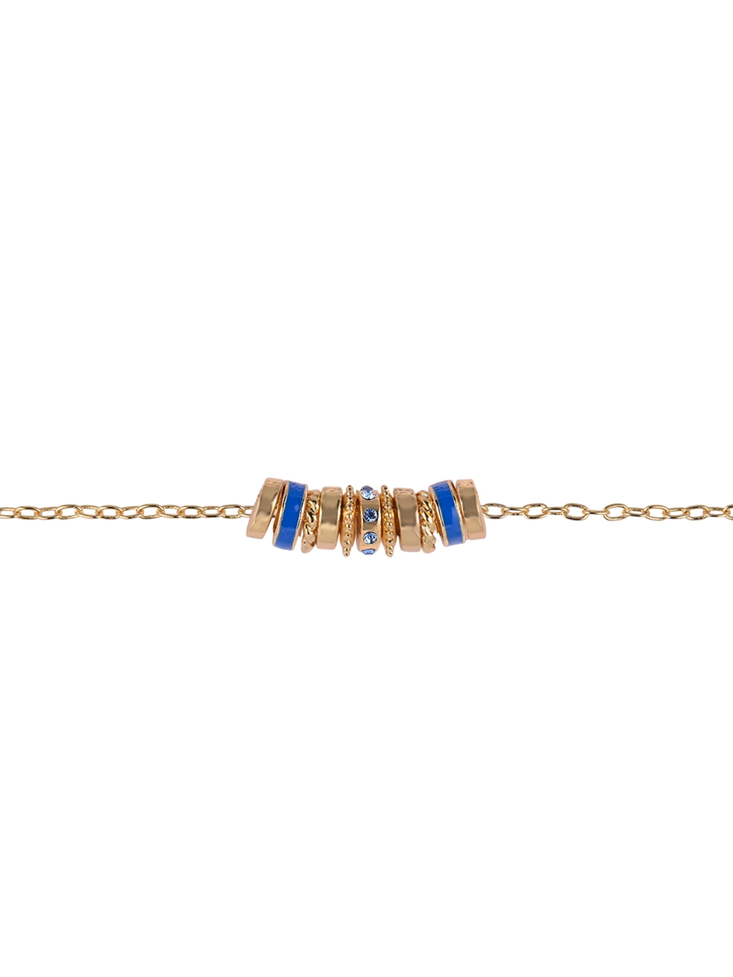 Time and Tru Goldtone Chain with Sapphire Birthstone "September" Necklace