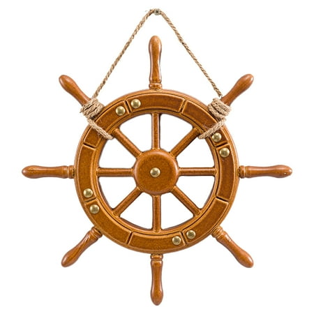 

Vintage Glass Heart Christmas Ornament Mediterranean Style Wooden Pendant Retro Old Ship Helmsman Steering Wheel Home Background Wall Decoration Pendant 1PC Dozen Eggs Ornament