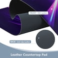 thumbnail image 5 of Leather Keyboard and Mouse Desk Mat Office Desk Accessories Protective Office Desk Decor Desk Pad Mat for Gaming, Work from Home, Office Purple City Skyline 16.5" x 35.4", 5 of 9