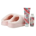 thumbnail image 4 of Foot Care Gift 3 Pieces Set for Women with Fluffy Slippers, Foot Lotion, and Foot Soak-Pink, 4 of 5