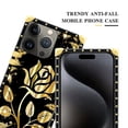 thumbnail image 4 of FKBRCL4U Compatible with iPhone 16 Pro Case, Shine Gold Rose Luxury Golden Decoration for Girl Women Soft TPU Shockproof Protective Hard PC Back, 4 of 7