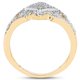 thumbnail image 2 of 14K Yellow Gold Plated 0.32 Carat Genuine White Diamond .925 Sterling Silver Ring QJ Model, 2 of 3