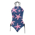 thumbnail image 4 of DGMIOCS Women’s Swimwears Tankinis Set Women's Casual Summer Printed Two Piece Swimsuit Comfort and Stylish Fit for and Beach Blue XXL, 4 of 4