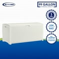 thumbnail image 5 of Suncast 99-Gal. Weather-Resistant Resin Outdoor Deck Storage Box and Bench, White, 5 of 6