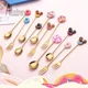 thumbnail image 2 of Cuchara de acero inoxidable para niños, cuchara, tenedor, cuchara, piruleta, rosquilla, Macaron, postre, tenedores de fruta, juego de accesorios de cocina, 2 of 5
