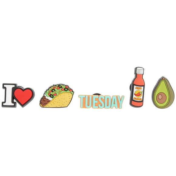 Crocs Shoe Charms 5-Pack | Jibbitz, Taco Tuesday, Small