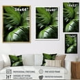 thumbnail image 4 of Designart "Sunset Among Ivory Islands Jungle Palms II" Palms & Palm Trees Floater Framed Wall Art Living Room, 4 of 5