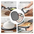 thumbnail image 7 of Sikiie Colorful Bow Knots Silicone Pot Holders, Oven Mitts Heat Resistant Hot Pads, Non Slip Pot Holder for Kitchen Baking and Cooking 9.4 x 7.5 Inches, 7 of 7