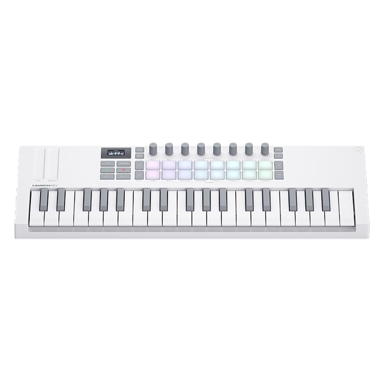 Novation Launchkey 49 MK4 White 49-Note Controller Keyboard with Bag Package