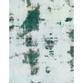 thumbnail image 1 of Ahgly Company Indoor Rectangle Abstract Dark Sea Green Abstract Area Rugs, 2' x 4', 1 of 6