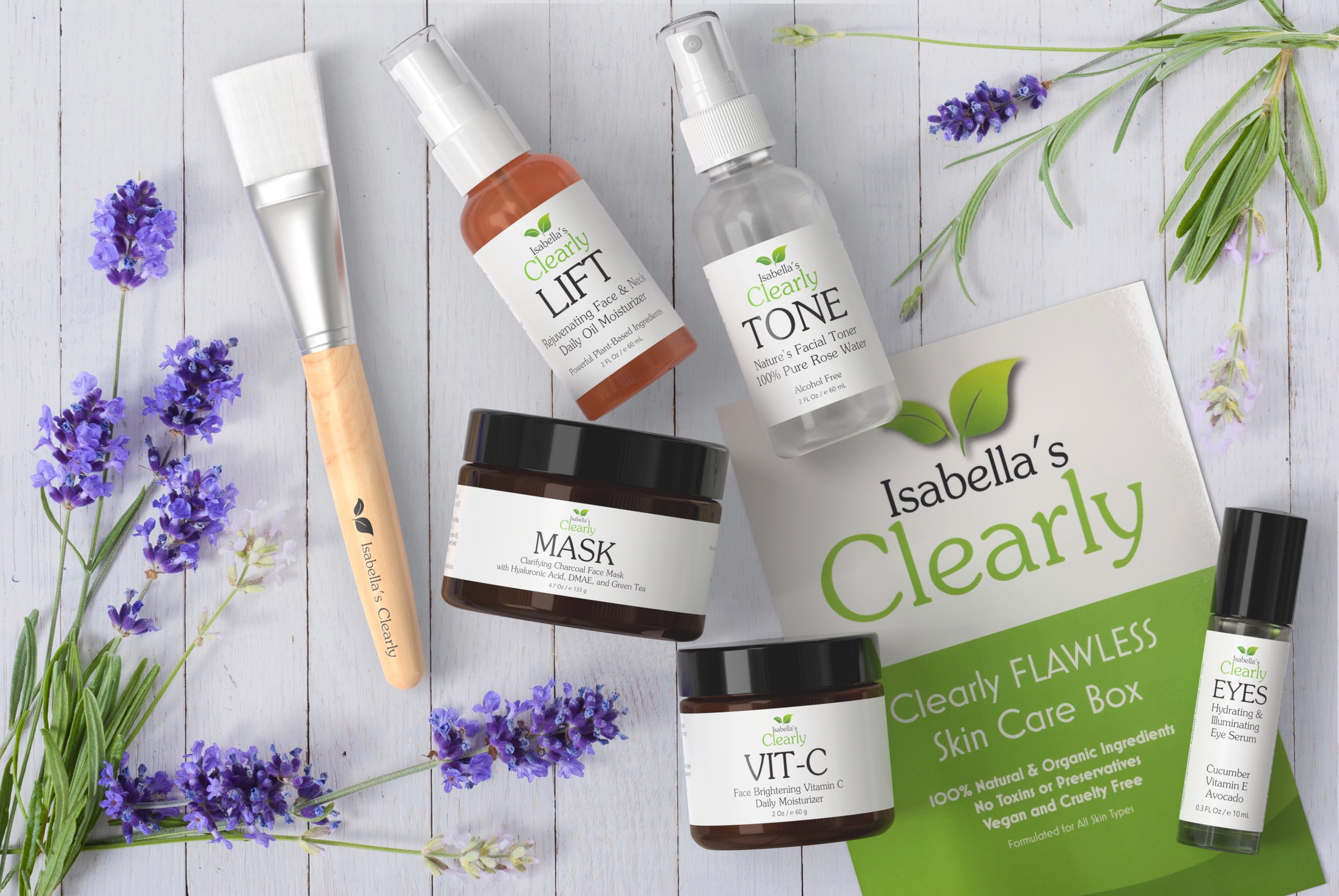 Natural FLAWLESS Skin Care Gift Set | Plant-Based Handcrafted Vegan Beauty Products Made in USA | Gift Idea for Her, Woman, Mom, Mother's Day, Christmas
